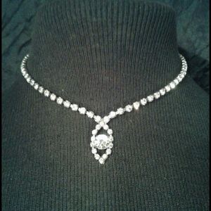 Special Occasion Necklace / Choker Rhinestone